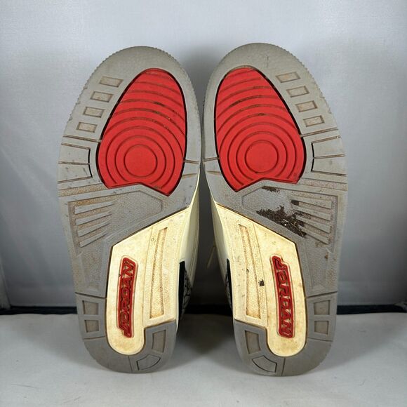 Nike Kids 3Y Air Jordan(PS) 3 Sneakers Retro White Cement Reimagined DM0966-100 - Picture 8 of 9